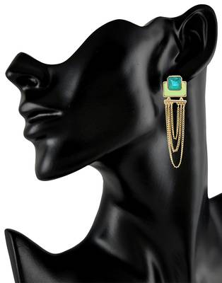 Crunchy Fashion Colorrush Verdant Multilayer Danglers 2