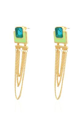 Crunchy Fashion Colorrush Verdant Multilayer Danglers 3