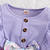 Girls purple floral bow dress