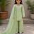  pistaa readymade salwar suit with Gmy silk embroidery