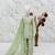  pistaa readymade salwar suit with Gmy silk embroidery