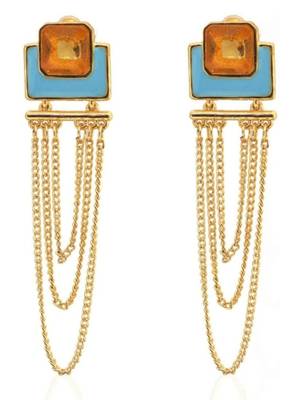 Crunchy Fashion Colorrush Tangy Multilayer Danglers 1