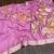 onion pink meenakari figure flower georgette saree