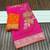 rani pink meenakari figure flower georgette saree