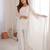 off-white silk blend kurta set