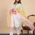 Women’s silk blend kurta pant set with lace border silk dupatta