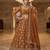 yellow georgette embroidered lehenga choli