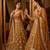 yellow georgette embroidered lehenga choli