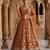 yellow georgette embroidered lehenga choli