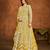 YELLOW  HEAVY NET GOWN 