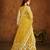 YELLOW  HEAVY NET GOWN 