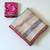 cream-pink sequin embroidery with cut lace silk saree