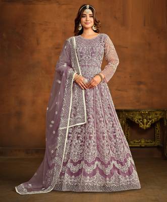 Heavy Net Lavender Gown 1