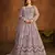 Heavy Net Lavender Gown