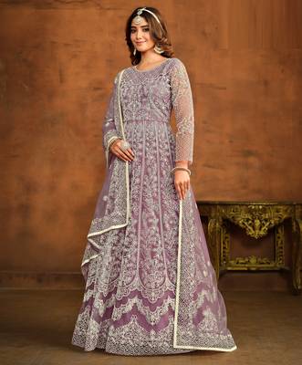 Heavy Net Lavender Gown 2