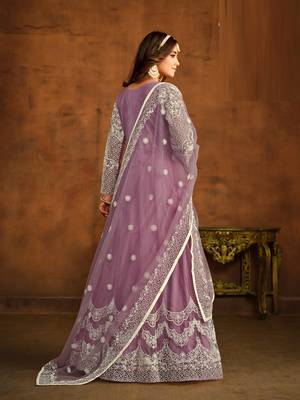 Heavy Net Lavender Gown 3
