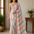 cream-baby pink sequin embroidery with cut lace silk saree