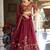 Rani Pink Embroidered Designer Lehenga Choli with Dupatta