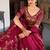 Rani Pink Embroidered Designer Lehenga Choli with Dupatta