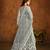 GREY HEAVY WORK NET GOWN 