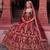 DESIGNER MAROON VELVET FABRIC WEDDING BRIDAL LEHENGA CHOLI SEMI STITCHED
