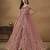 Exquisite Pink Net Pant Style Gown