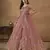 Exquisite Pink Net Pant Style Gown