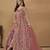 Exquisite Pink Net Pant Style Gown
