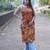 orange kalamkari kurti