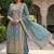 Grey vichitra silk sharara salwar suit - unstitched