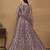 Elegant Lavender Pant Style Net Gown