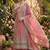 Peach vichitra silk sharara salwar suit