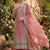 Peach vichitra silk sharara salwar suit