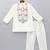 Off white embroidered cotton silk kurta set