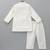 Off white embroidered cotton silk kurta set