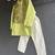 Lime green embroidered cotton silk kurta set