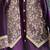 Wine purple embroidered cotton silk kurta set