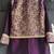Wine purple embroidered cotton silk kurta set