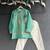 Pastel green embroidered cotton silk kurta set