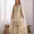 Cream gmy choo silk embroidered sharara set