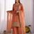 Pink gmy choo silk embroidered sharara set