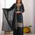 Black gmy choo silk embroidered sharara set