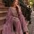Dusty peach heavy embroidered kurta palazzo set with dupatta
