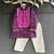 Deep royal purple embroidered cotton silk kurta set