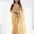 gold gold crush embroidered saree with blouse