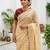 gold gold crush embroidered saree with blouse