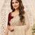 cream georgette embroidered saree with blouse