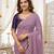 levender georgette embroidered saree with blouse