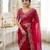 pink georgette embroidered saree with blouse