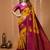 mustard silk blend zari weaving saree with blouse